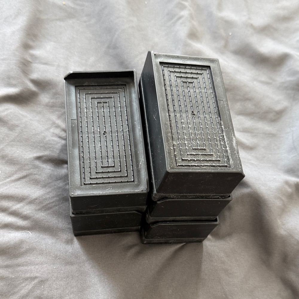Black Home furniture riser blocks - set of 5